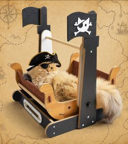 New Cat Pirate Bed Scratcher
