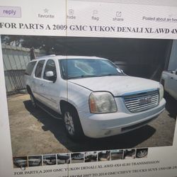 FOR PARTS A 2009 GMC YUKON DENALI XL AWD 4X4 6L80 TRANSMISSION 