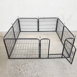 Brand New $85 Heavy Duty 24” Tall x 32” Wide x 8-Panel Pet Playpen Dog Crate Kennel Exercise Cage Fence Play Pen 