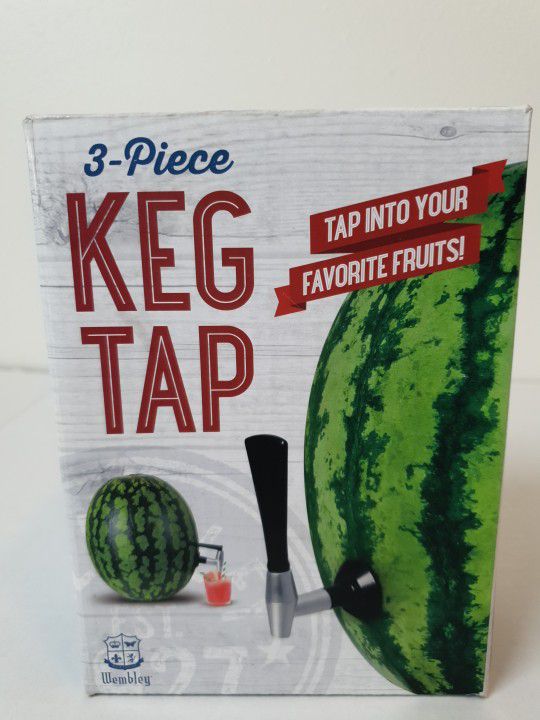 WEMBLEY 3 Piece KEG TAP, Plastic/Metal, watermelon, Cantaloupe,or pineapple New . Same Day Shipping, Don't forget to check out my other items. Than