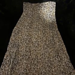 Forever 21 Floral Slit Skirt , Size Small 