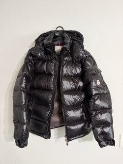 Moncler Black Glossy Puffer Down Jacket
