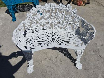 Cast iron Victorian style bench