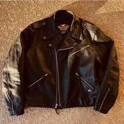 Harley Davidson Leather Biker Jacket Xxl