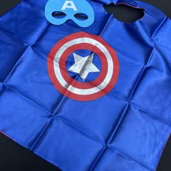 Kids captain America Mask and cape set