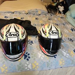 Arai Quantum Predator  And Street Cross Helmets 