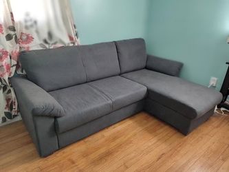 Free delivery today! Like new Ikea sectional couch. No rips or stains. No pets or smoking. Great sofa