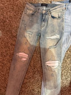 Amiri Jeans white patch 