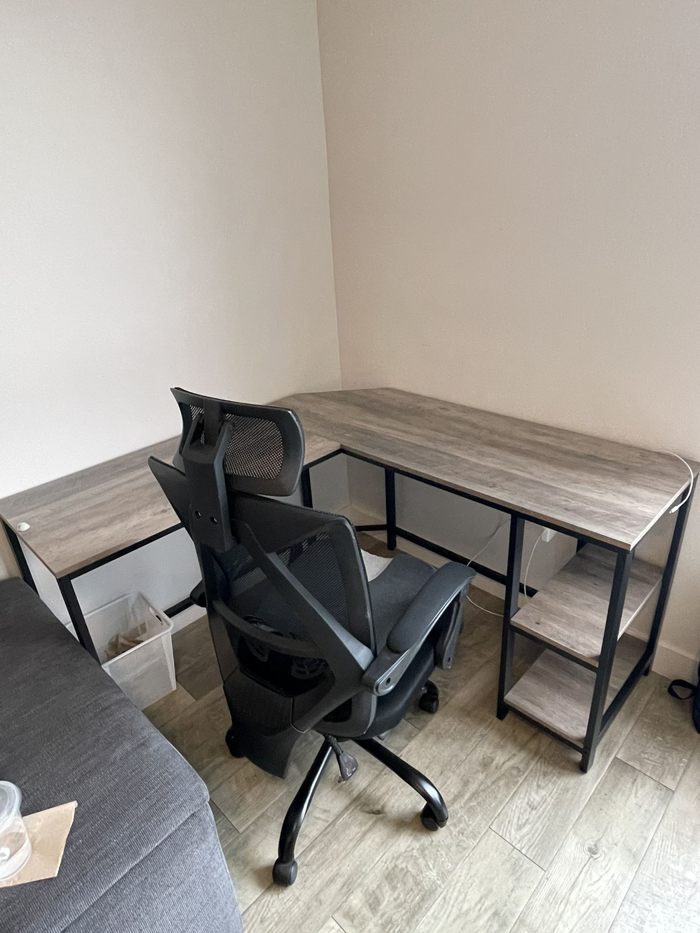 Corner Desk + Chair
