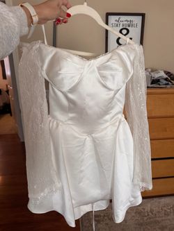 Short white dress