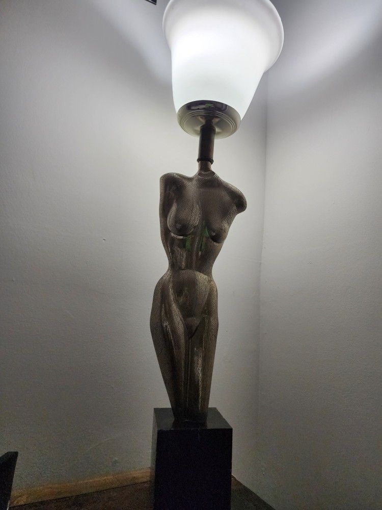 Yasha Heifetz Figural Art Deco Lamp