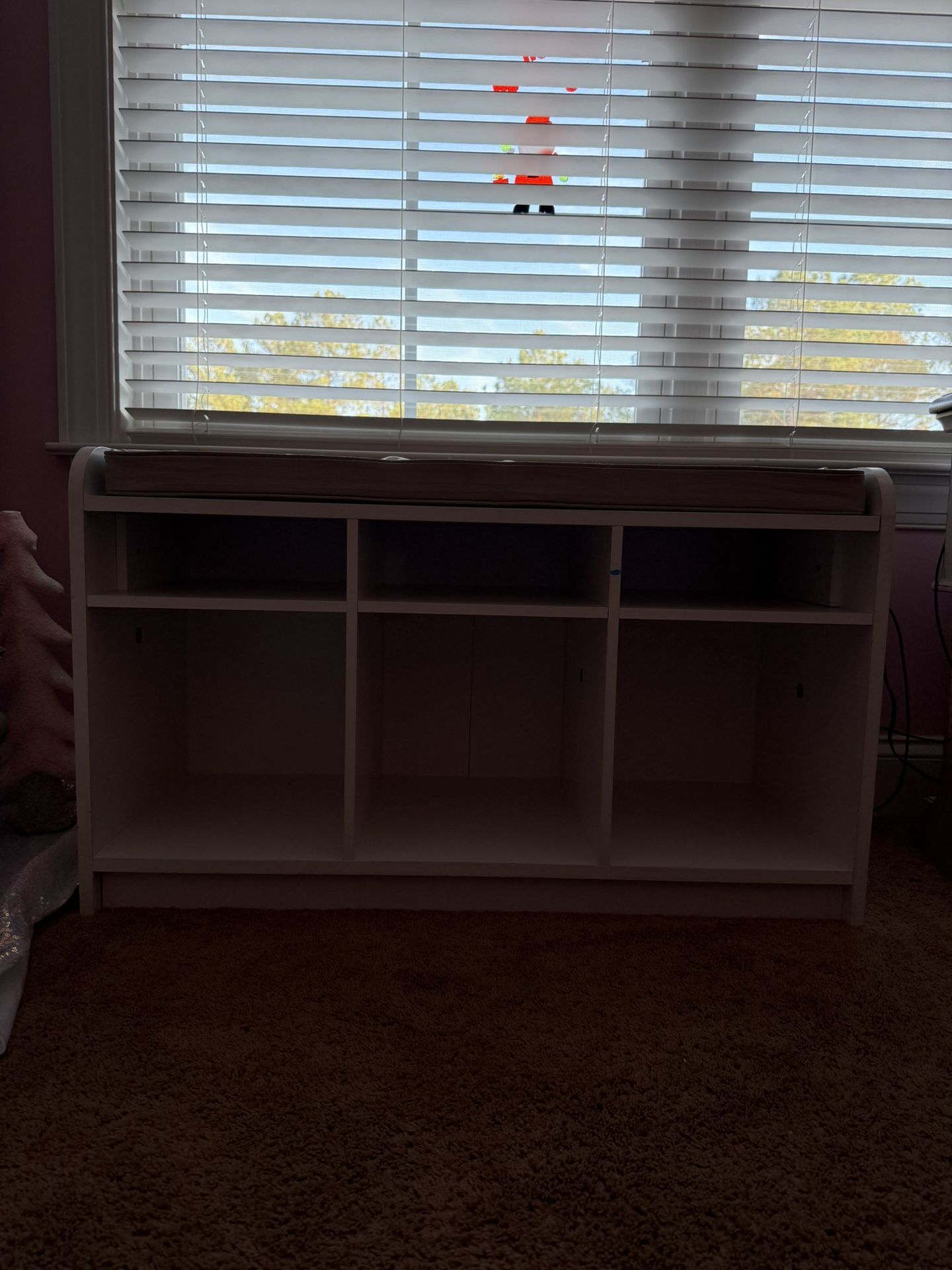 White Bench With Storage