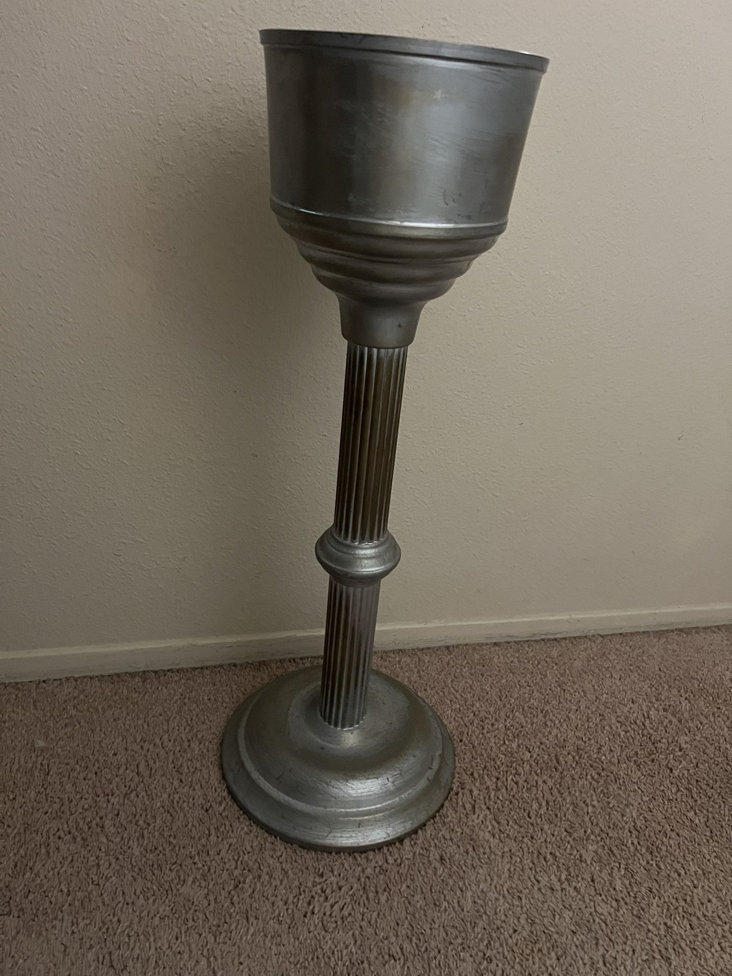 Antique Grand Silver Co. Art Deco Wear Brite Champagne Bucket on Stand Circa 1920.