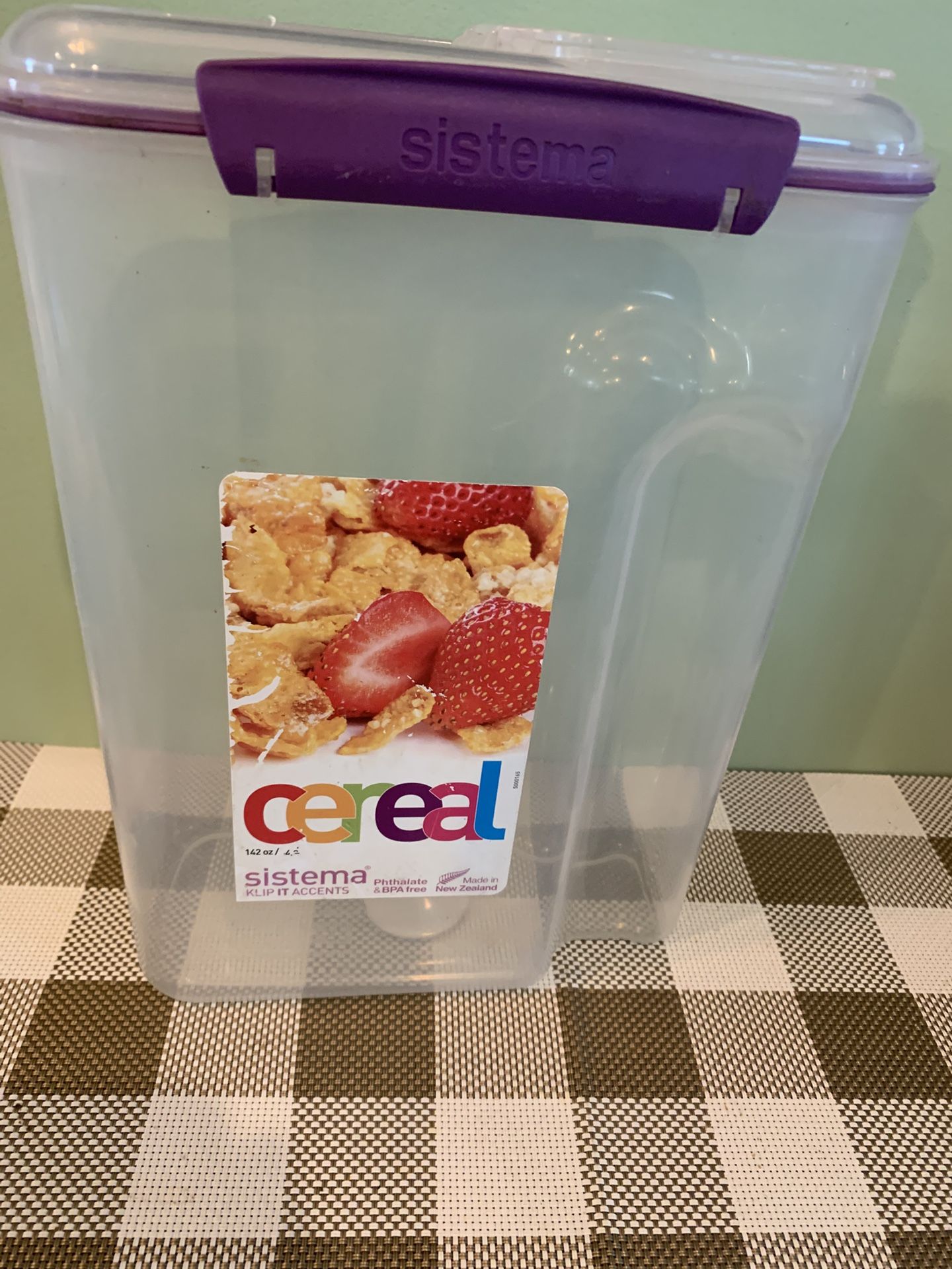 Cereal/Pasta/beans Storage Container Air Tight W/ Flip Lid, Full Gasket To Keep Fresh