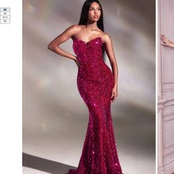 Red Sequence, Formal Dress, Size XS