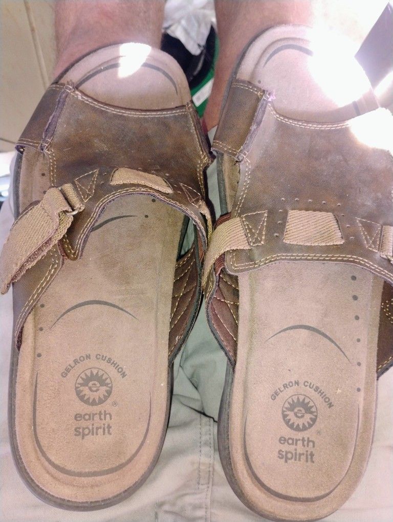 Men's Leather Sandals Size 13