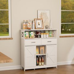 Storage Cabinet / Coffee Bar Cabinet with Doors & Drawers – BRAND NEW!
