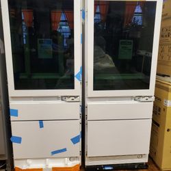 monogram fridge  new 30 inches botton  freezer warranty