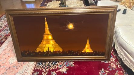 Beautiful portrait, painting of the south Asia
