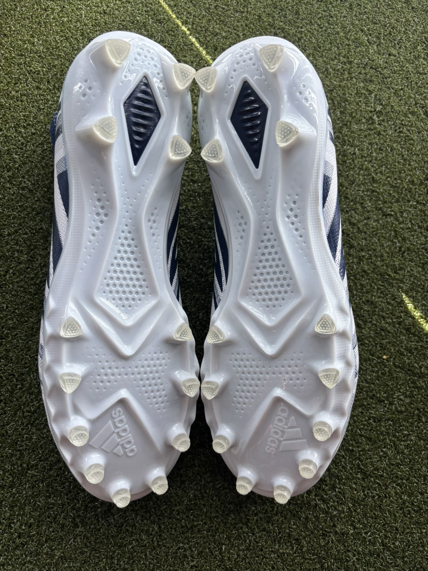 Adidas Freak 23 INLINE White/Navy Blue Football Cleats Size 12.5 display picture 1