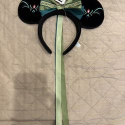 Disney- Parks Frozen Anna Fantasy Springs Green Minnie Mickey Mouse Ear Headband Japan, Tokyo 