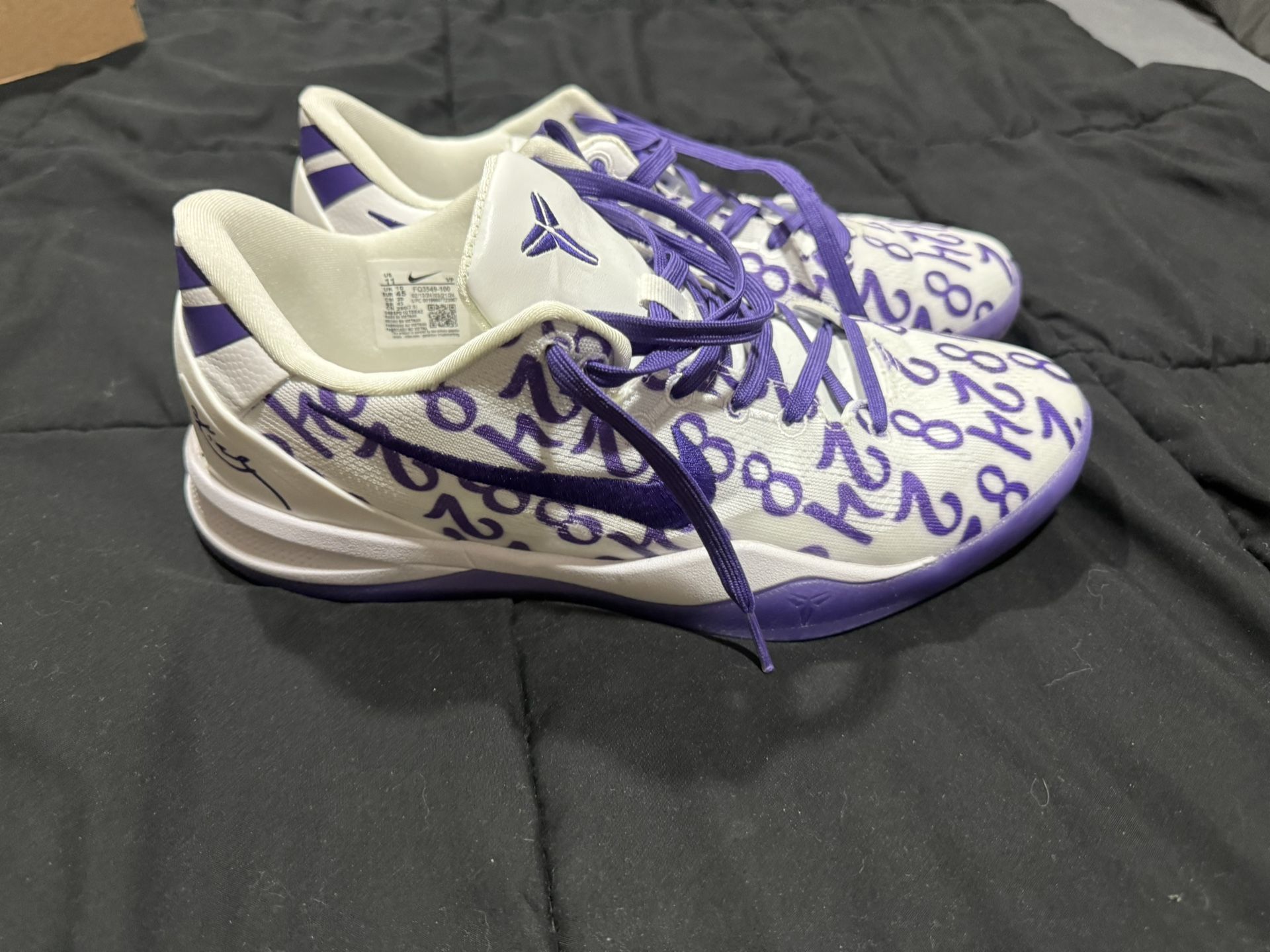 Kobe 8 Protro Court Purple (REPLICA) Size 11, No Box, Worn 1 Time 