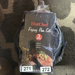 HotChef 3 Piece Frying Pan Set