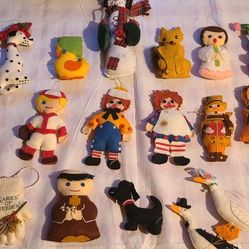 21 PC Felt-Beaded Ornament Collection 