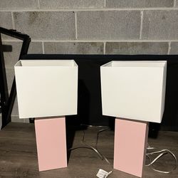 Pink Nightstand Lamps