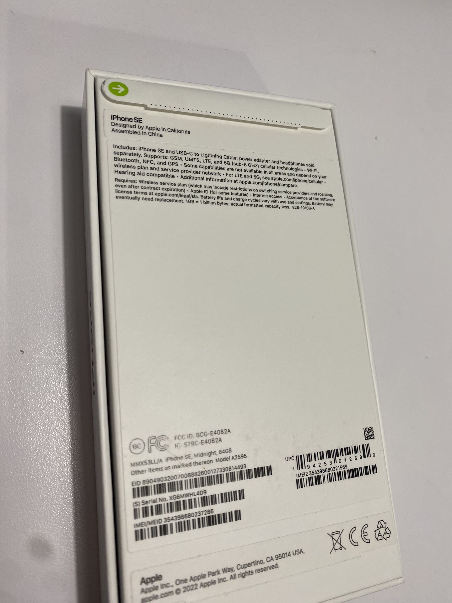 iPhone SE, New. 64GB