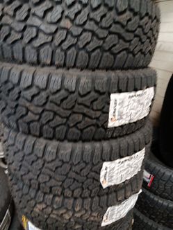 New set of tires rammus xt 265 75 16 lt