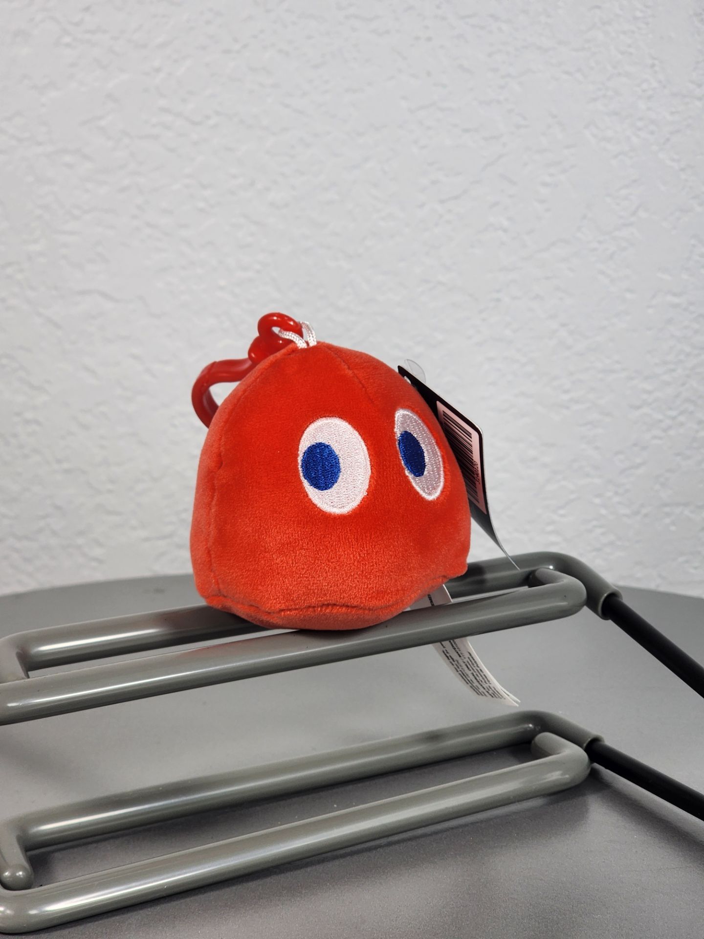 3" Pac-Man Red Blinky Ghost Keychain Charm Plush