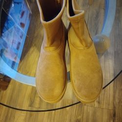 Dream Pairs Women's Comfort Suede Mid Calf Warm Winter Snow Boots Chestnut