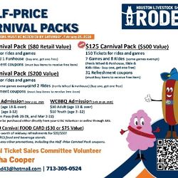 1/2 Price Carnival Packs