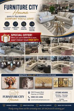 Furniture city Houma 1953 prospect blvd Houma la 70363