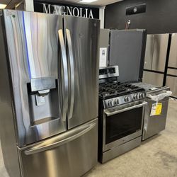 LG Kitchen Bundle - Refrigerator + Range + Dishwasher 