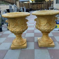 New Flower Pots Made Out Of Cement Perfect Gift 
