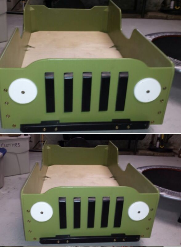 Jeep toddler bed. Great for safari jungle Jurassic park or car themed rooms
