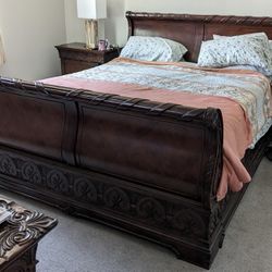 Vintage King Size Bedroom Set Made In Indonesia 