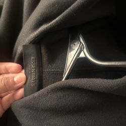 Black essential hoodie