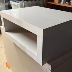 White Desktop Shelf Riser- Monitor or Printer Stand