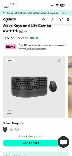 Logitech wave keys MK670 COMBO