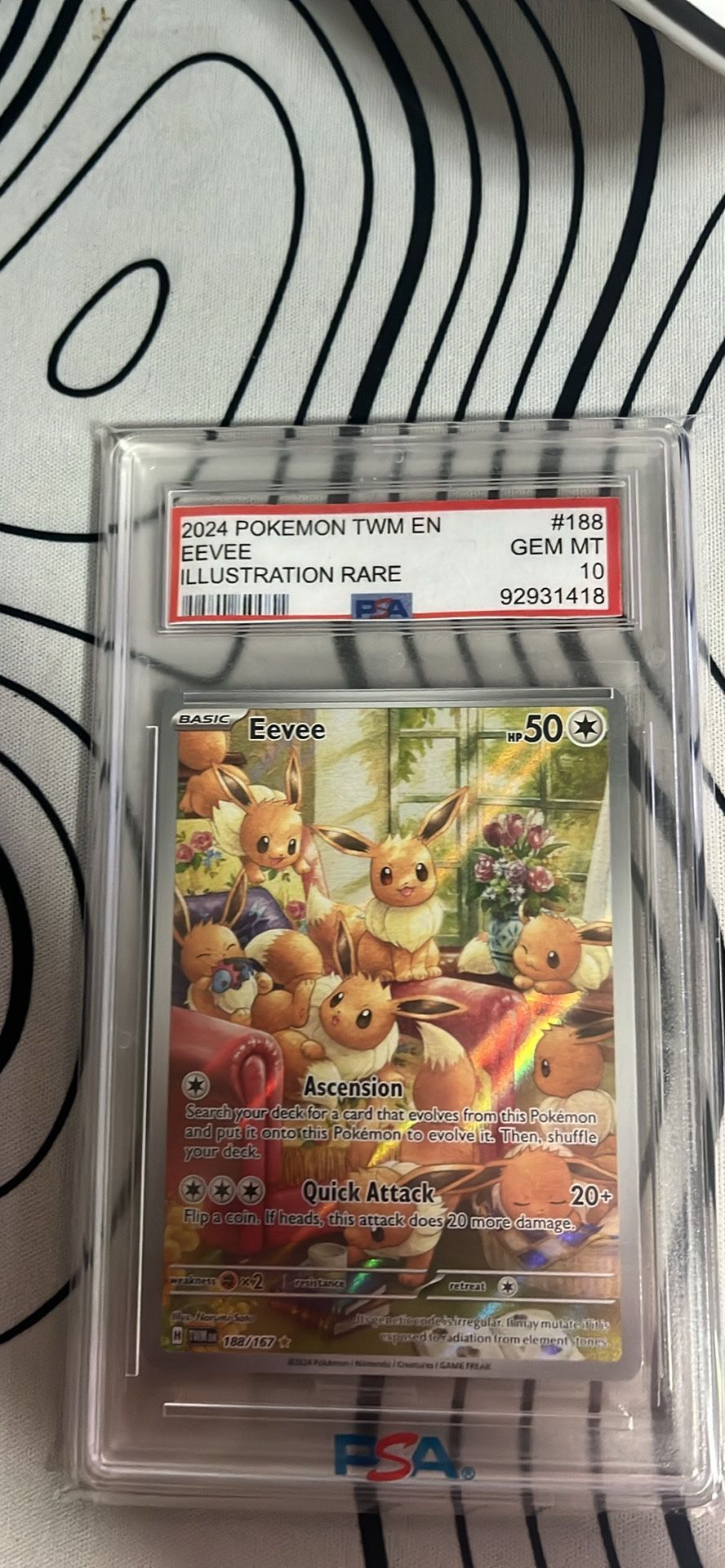 PSA 10 Eevee 188/167