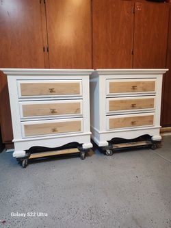 Oversized nightstands or small dressers