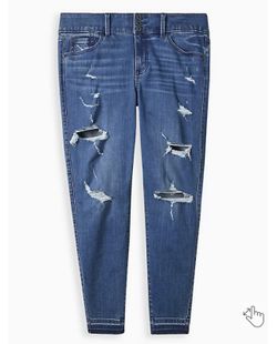 Torrid : (20) Jegging Super Soft Dark Wash