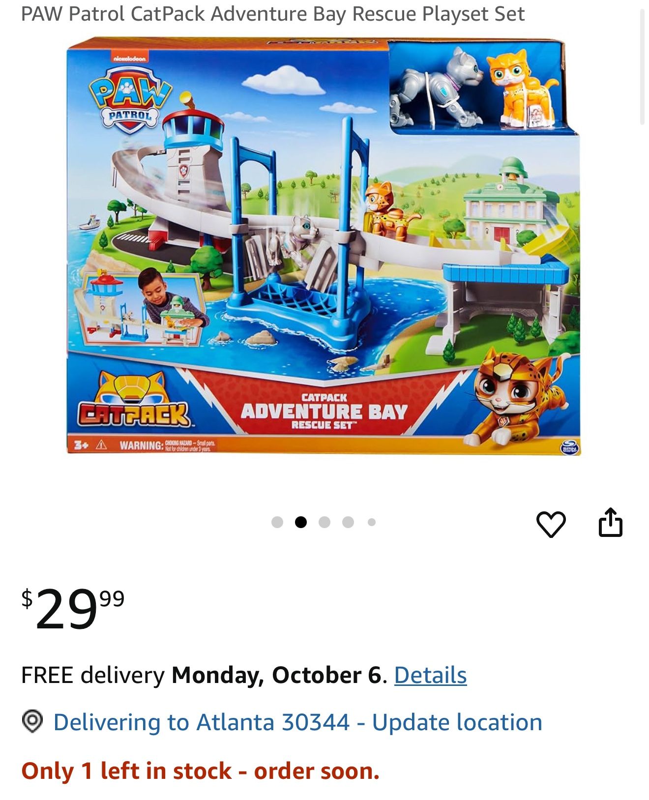 Brand New Paw Patrol Cat Pack