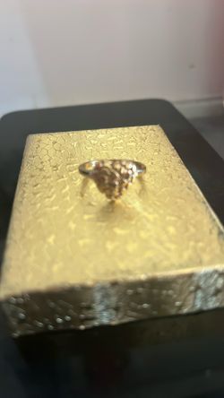 Gold Plated Nugget Ring