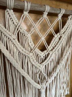Handmade macramé decoration