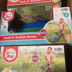  Push N Bubble Mower Lawn Toy 