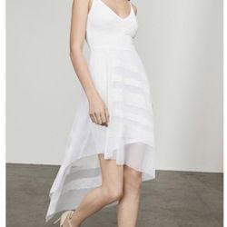 White Asymmetrical Dress